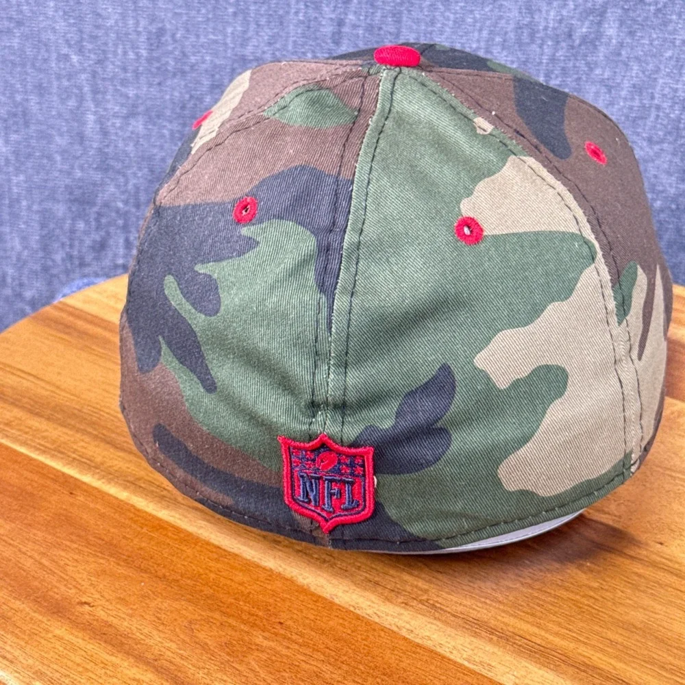 New Era Houston Texans Hat Mens 7 3/8 Camo Cotton Fitted 59FIFTY NFL Camouflage